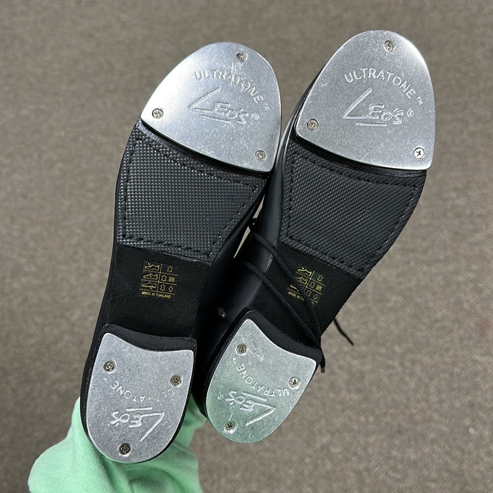 NIB Leo’s Giordano jazz tap oxford size 9AM black - Picture 4 of 4